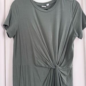 GAP Short Sleeve Knot Front Tee - Sage